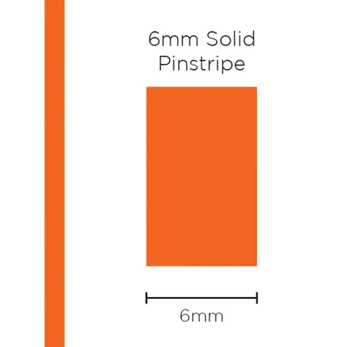 Pinstripe Solid Orange 6mm x 10m