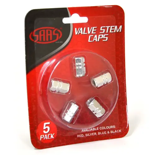 Valve Cap Silver - 5 Pack