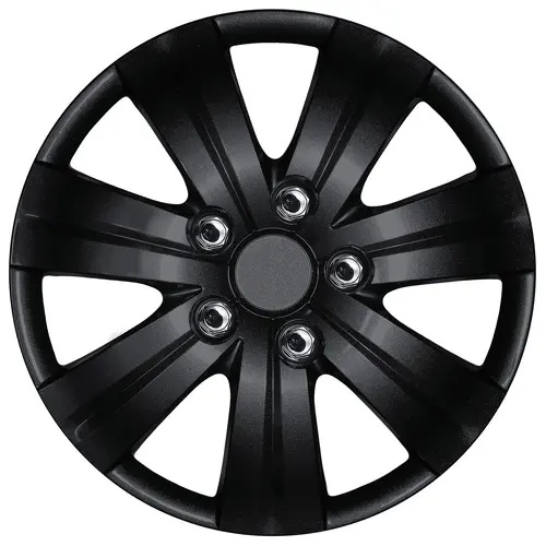 Vader 15" Matt Black Wheel Cover Set