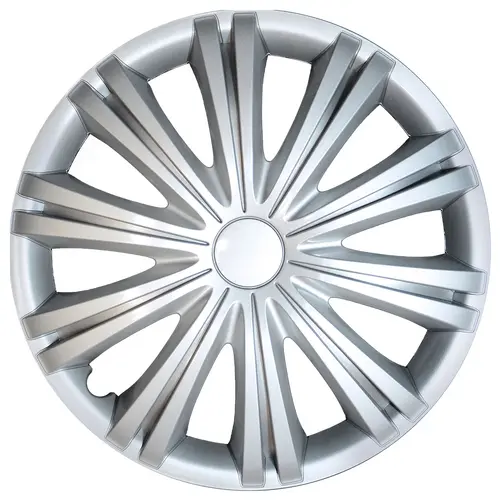 Sunburst 14" Silver Wheel Cover Set