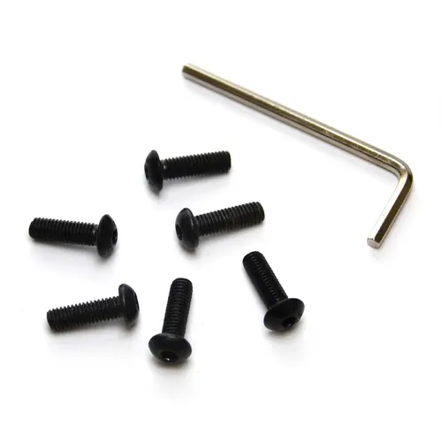 Boss Kit Black Allen Key Screw Set (6) suit SAAS Classic wheels