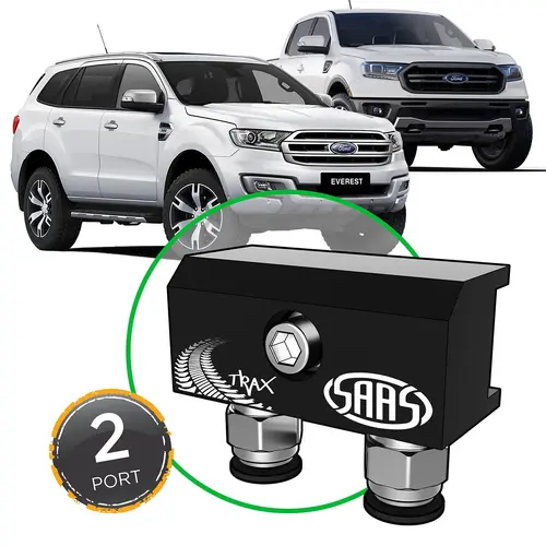 Diff Breather Kit 2 Port suit FORD RANGER/EVEREST 2015> M8 Thread