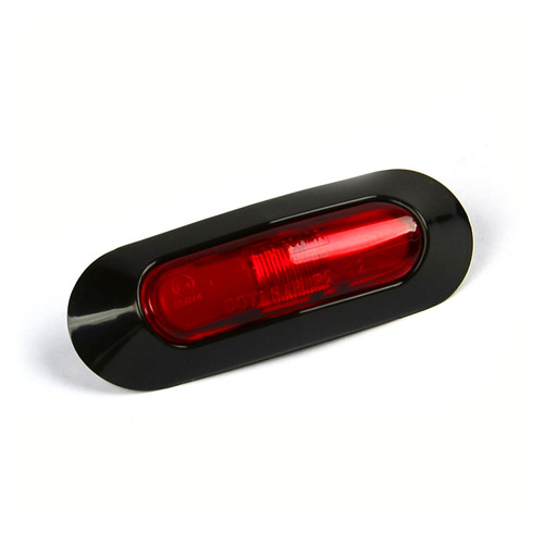 Side Marker LED Red Black Bezel