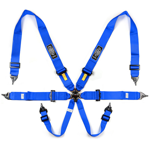 Harness FIA 6 Point Camlock 3in Blue Homologated 