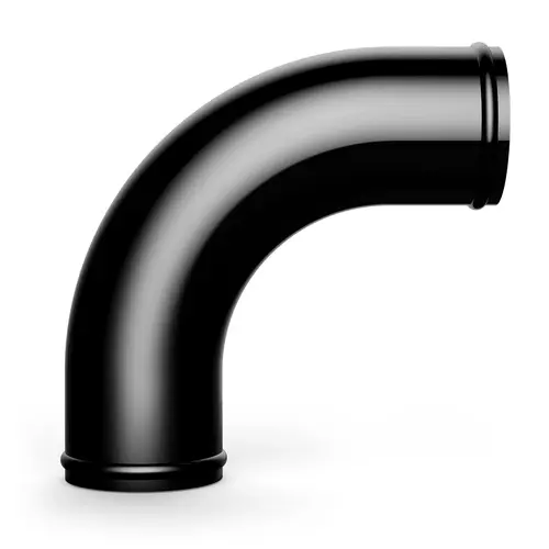 Pipe 76mm Ø x 90 Deg Aluminium Black Anodised