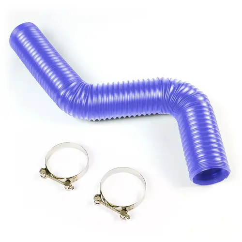 Flexible Air Induction / Brake Ducting Black 76mm x 1m Blue