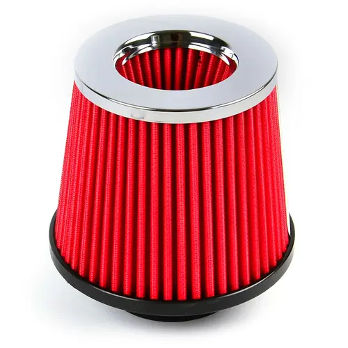 Pod Filter Red Urethane Chrome Top 76mm