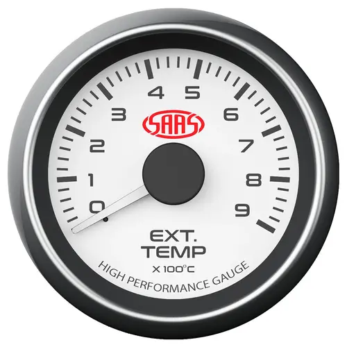 Exhaust Temp Gauge 0°-900° 52mm Muscle Series I White 12V