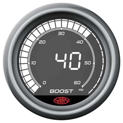 Boost Gauge Diesel 0-60psi 52mm Muscle Digital Series 12V