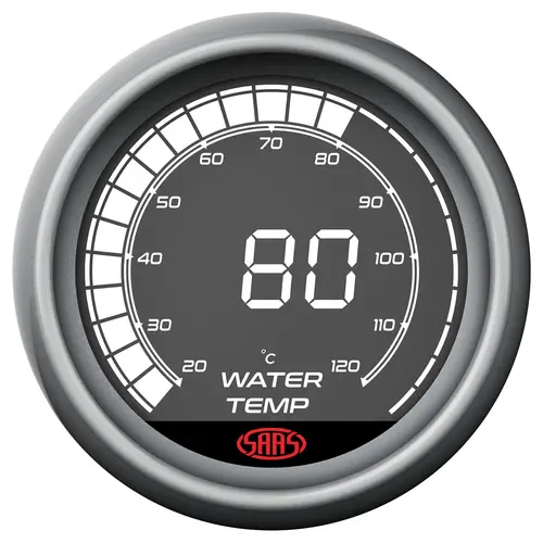 Water Temp Gauge 20°-120° 52mm Muscle Digital Series 12V