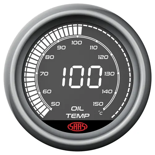 Oil Temp Gauge 50°-150° C 52mm Muscle Digital Series 12V