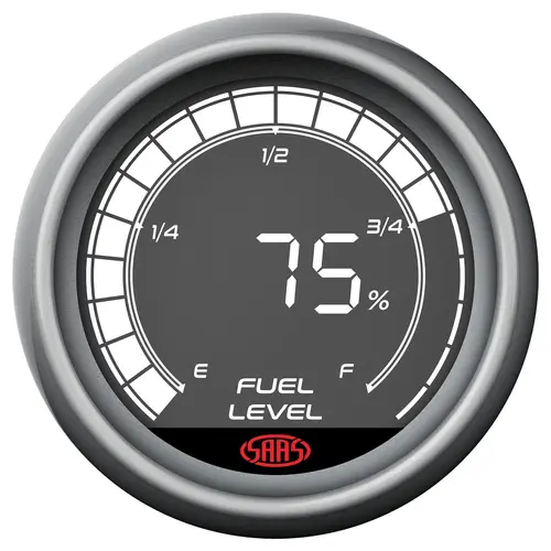 Fuel Level Gauge 52mm Muscle Digital Series 12V