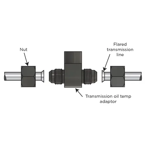 Trans Temp Sender Adaptor suit 5/16 (8mm) metal lines