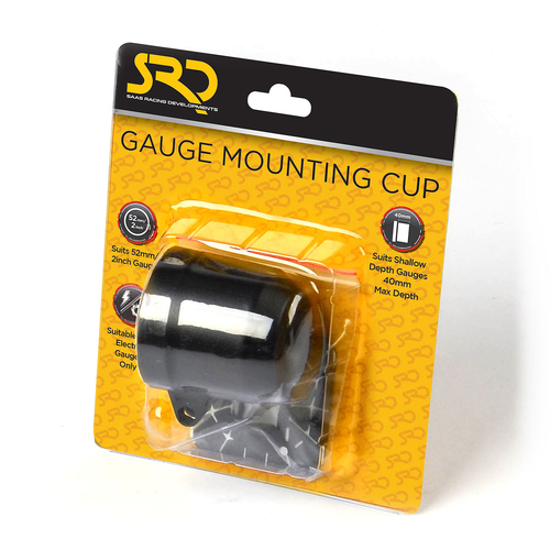 Gauge Mounting Cup 52mm Black Plastic SRD Gauges