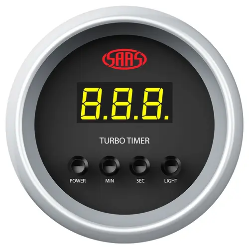 NLA Digital Turbo Timer 52mm Muscle Series II Black 12V