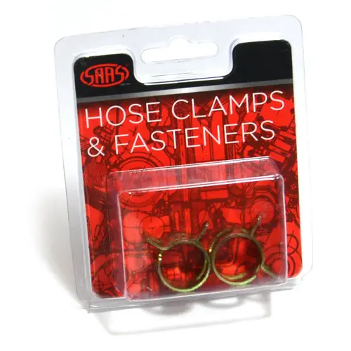 Hose Clamps Spring Size 14 suit 14mm (9/16") hose Pack of 2