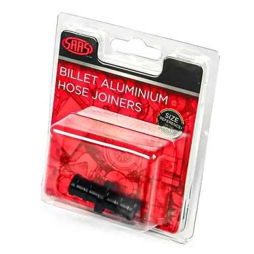 Hose Joiner Billet Aluminium Black 12mm (1/2")