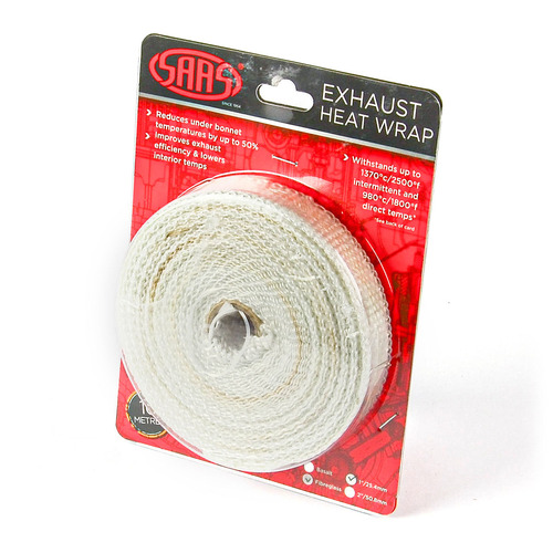 Exhaust Wrap Fibreglass 25mm (1in) x 10m