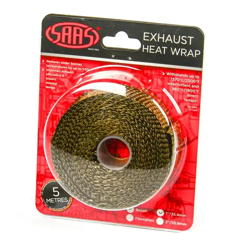 Exhaust Wrap Basalt Titanium 25mm (1in) x 5m