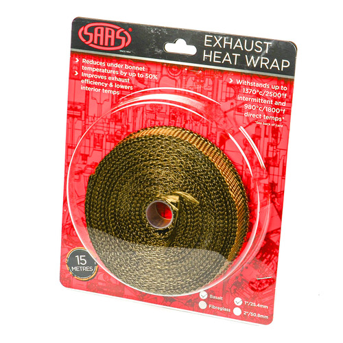 Exhaust Wrap Basalt Titanium 25mm (1in) x 15m