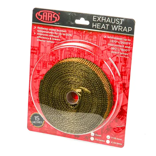 Exhaust Wrap Basalt Titanium 25mm (1in) x 15m