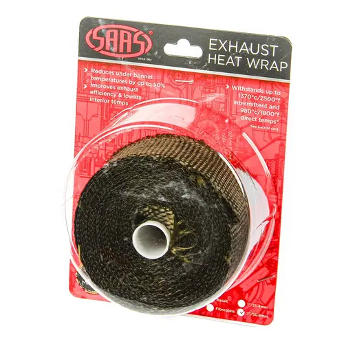 Exhaust Wrap Basalt Black 50mm (2in) x 10m