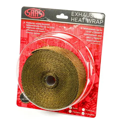 Exhaust Wrap Basalt Titanium 50mm (2in) x 15m