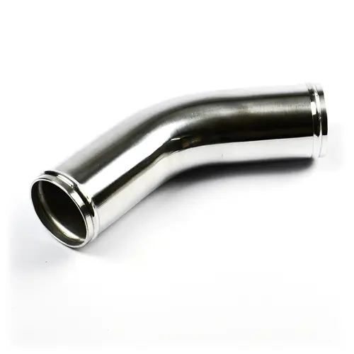 Pipe 63mm Ø x 45 Deg Aluminium Polished