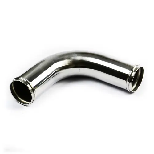 Pipe 63mm Ø x 90 Deg Aluminium Polished