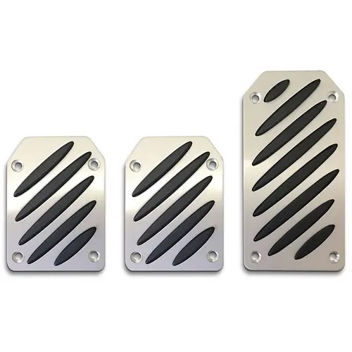 Pedal Pad Kit - Aluminium Black Slots Manual