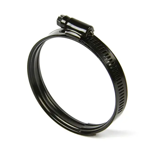 Hose Clamp Dual Bead Black Stainless Steel 58mm - 75mm