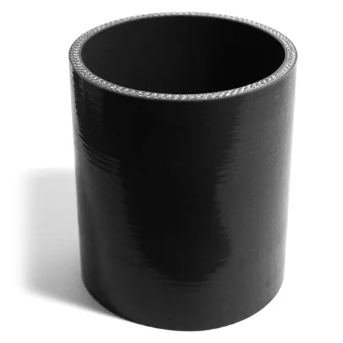 Straight 4 Ply Silicone Hose 102mm x 102mm x 127mm Black