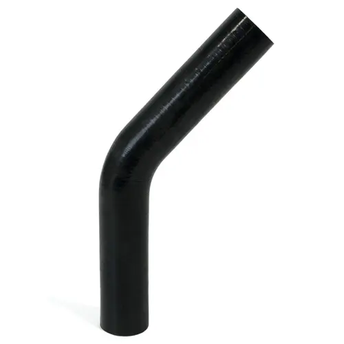 45Deg 4 Ply Silicone Hose 25mm x 25mm Black