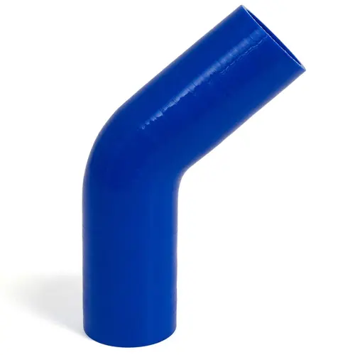 45Deg 4 Ply Silicone Hose 45mm x 45mm Blue