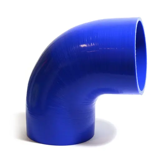 90Deg 4 Ply Silicone Hose 102mm x 102mm Blue