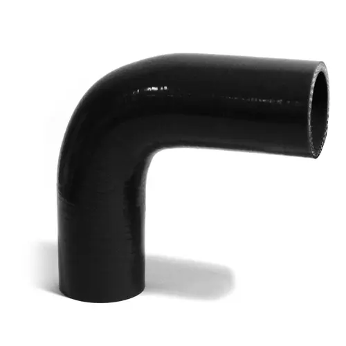 90Deg 4 Ply Silicone Hose 38mm x 38mm Black