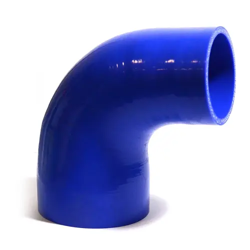 90Deg 4 Ply Silicone Reducer 76mm x 102mm Blue