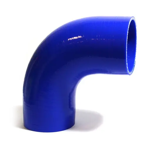 90Deg 4 Ply Silicone Hose 76mm x 76mm Blue