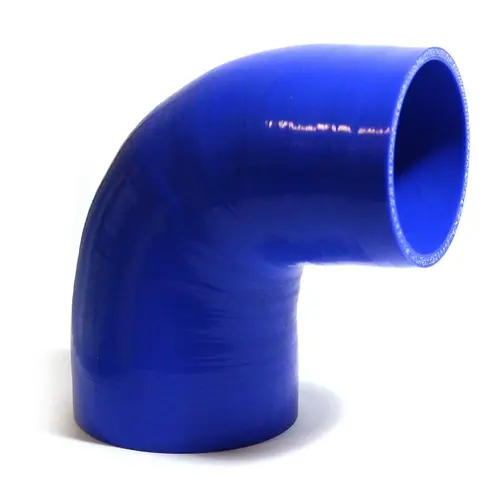 90Deg 4 Ply Silicone Reducer 89mm x 102mm Blue