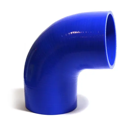 90Deg 4 Ply Silicone Hose 89mm x 89mm Blue