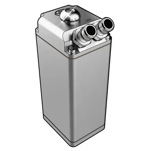 Oil Catch Tank Baffled Rectangle Polished Billet 600ml