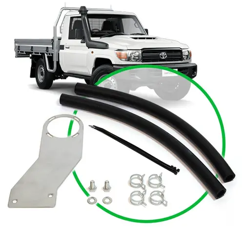 Oil Catch Tank Install Kit Landcruiser 79 Series 4.5L 2007 -