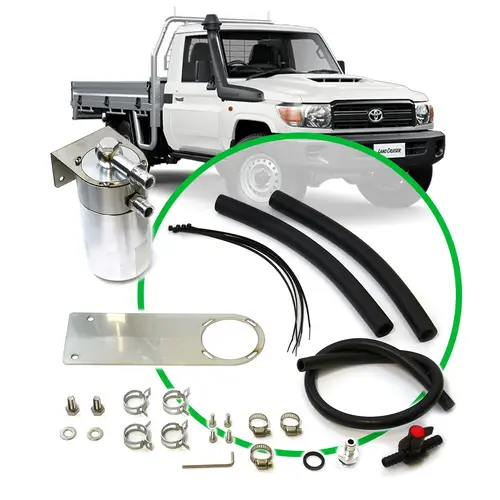 Oil Catch Tank Full Kit suit Landcruiser 79 Series 4.5L 2009