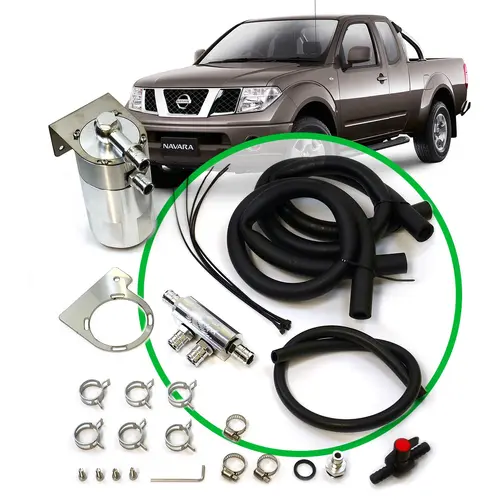 Oil Catch Tank Full Kit suit Navara D40 2.5L 2005 - 2015