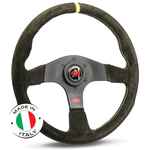 Steering Wheel Suede Corsa 14" / 350mm Indicator Countoured Grip