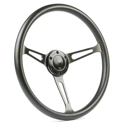 Steering Wheel Poly 15" ADR Classic Black Alloy With Slots